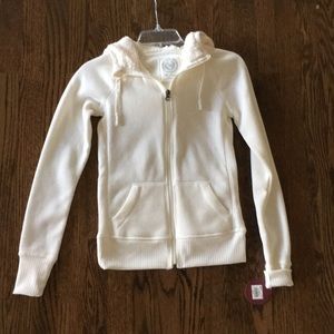 Zipped hooded sweater